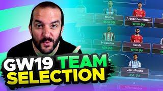  SELLING BRUNO  | FPL TEAM SELECTION GAMEWEEK 19 | Fantasy Premier League Tips 2024/25