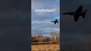 Hand Launching the New F/A-18 from FMS #rc #aviation #rcplane
