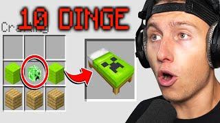 10 DINGE in MINECRAFT die du NICHT wusstest