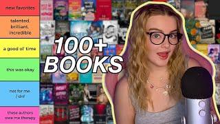 ASMR tier ranking EVERY book i read in 2024  1.5+ hrs of close clicky whispers