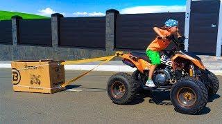 Сам заказал себе МАШИНУ... Funny BABY Unboxing and Assembling The POWER WHELL ride on KIDS car.