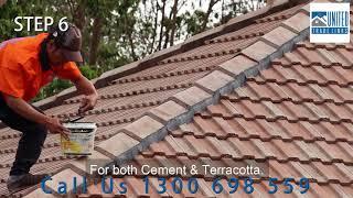 The Roof Restoration Process for cement tile roof restoration &Terracotta Roof Restoration plus meta