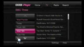 BBC iPlayer on Wii