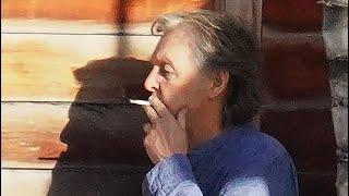 Paul McCartney Smokes at a Party