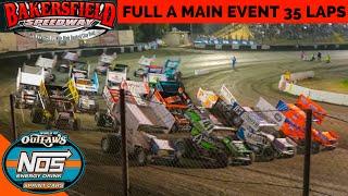 World of Outlaws NOS Energy Drink Sprint Cars | Bakersfield Speedway | Sept 13, 2024 | FULL A MAIN