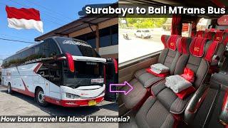 $20 Bus Journey in INDONESIA  | Mercedes Benz HIGH-DECK Bus | FREE BUFFET Meal and Snacks 