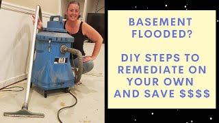 Flooded basement cleanup - DIY tips to save money