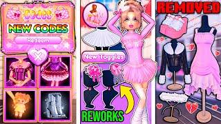 NEW UPDATE OUT! *ALL Codes* ITEM Reworks, SECRET Toggles & REMOVED Items! | ROBLOX Dress To Impress