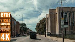 87th Street: Driving in Southside Chicago 4K: Streets of the Americas