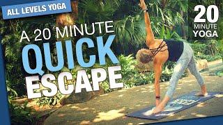 Quick Escape 20 Minute Yoga Class - Five Parks Yoga #yogaclass #yoga