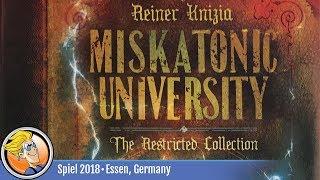 Miskatonic University: The Restricted Collection — game overview at SPIEL '18