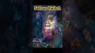 Sett vs Twitch#lol #riot #lolshorts #gaming #noxus #league #sett #twitch #oneshot #truedmg #shorts