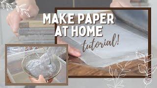 How to make recycled paper (+ mould & deckle diy) | Tutorial