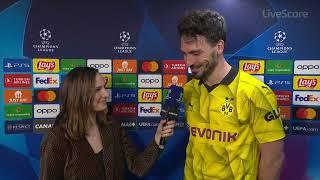 "A LITTLE BIT OF LUCK NEEDED, BUT WE TAKE THAT"  Mats Hummels on Dortmund's Victory