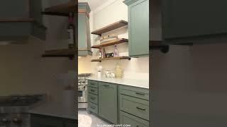 Green Paint Kitchen Makeover