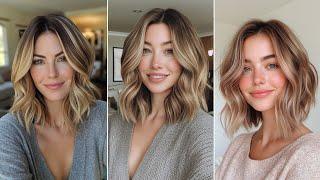 Hair Transformations #bobhaircut Choppy Layers Shoulder Length Bob Wavy Bob Hairstyles To Elevate