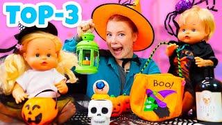 Puppen Spiele für Kinder. Irene und Nenuco Puppen  Halloween Kompilation