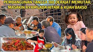 MANDOR BAWA ISTRI & ANAKNYA DATANG, AKU MASAKIN AYAM LADA HITAM, & BAKSO KUAH HANGAT BUAT MEREKA