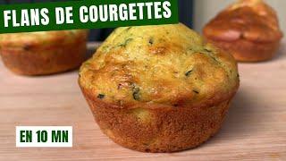 Flans de Courgettes au Chèvre Frais en 10 Minutes : La Recette Santé !