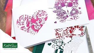 Adventures in Paper Cutting Hearts & Flowers Cards Set