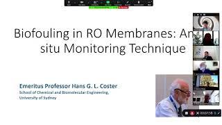 Biofouling in RO membranes: An in-situ monitoring technique eMoudle, Prof Hans Coaster