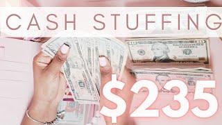 $235 LOW INCOME CASH STUFFING | 2023 CASH BUDGETING FOR BEGINNERS | CASH STUFFING ENVELOPES