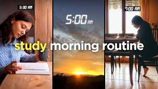 5:00 AM Student Morning Routine| productive habits, time table, study tips to get 95% marks