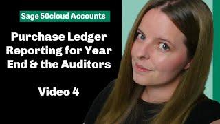 Sage 50 Accounts Tutorial - My top 3 favourite Creditors Reports for year end & auditors (V4)