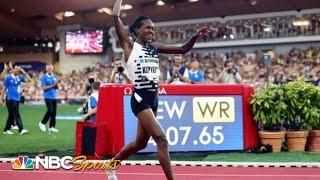 Faith Kipyegon smashes MILE WORLD RECORD in Monaco, her 3rd WR this this season | NBC Sports