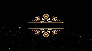 Wedding Intro Video Background Free - Border Gold Text