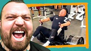 MY GUY WENT TO SLEEP! | Hilarious Gym Fails With Eddie Hall