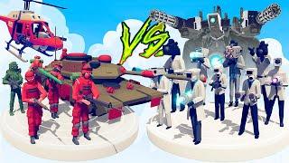 MODERN MILITARY vs SCIENTIST CAMERAMAN TEAM - Totally Accurate Battle Simulator TABS