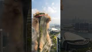 The iconic capitagreen Building Demolition  #building #explosion #engineering #construction #vira