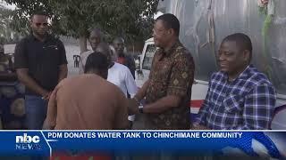 PDM donates water tank to Chinchimane community - nbc