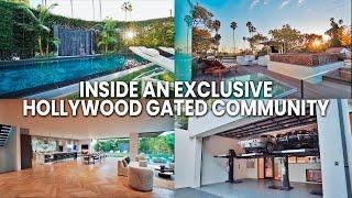 INSIDE ONE OF HOLLYWOOD'S ONLY GATED COMMUNITIES!