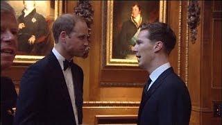 Benedict Cumberbatch, Kate Moss, Cara Delevigne and more celebs meet Prince William