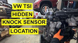 Hard To Find Knock Sensor Location On VW TSI 2.0 Turbo - Tiguan, CC, Passat etc - 2009 & Up