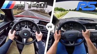 Ford Focus RS vs BMW M140i ACCELERATION TOP SPEED & SOUND POV by AutoTopNL