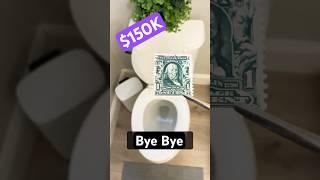 I flushed a $150K stamp down the toilet