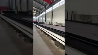 fiber laser cutting machine 2.5m*12m super large cutting size in customer place