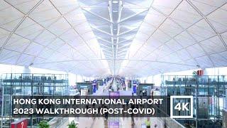 Hong Kong Airport Walkthrough (One of the Best Airports in the World!) 4K