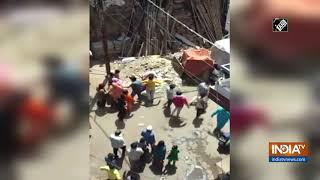 Watch: Locals pelt stone on health dept team in Indore