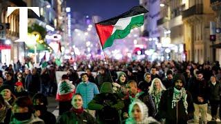 Hundreds demonstrate against France-Israel football game