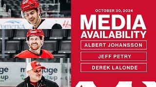 Albert Johansson, Jeff Petry, Derek Lalonde Media Availability | Oct. 30, 2024