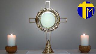 Eucharistic Adoration in silence. One hour with the Lord exposed.