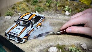 ДИОРАМА - РАЛЛИ с АВТОМОБИЛЕМ Ford Escort 1/24