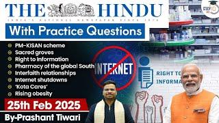 The Hindu Analysis | 25th February 2025 | The Hindu NewsPaper Today With Practice Questions