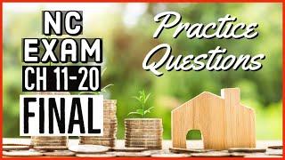 NC Real Estate Exam Final Review | CH 11-20 Questions! 