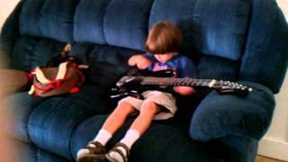 Aiden's first electric guitar