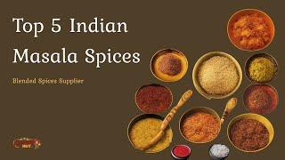 Top 5 Indian Masala Spices | Blended Spices Supplier | Kitchenhutt Spices